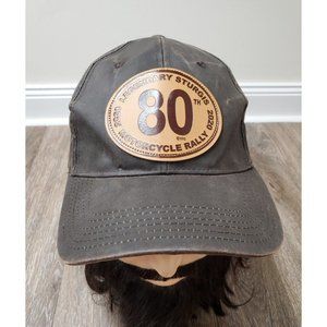 Sturgis 2020 Motorcycle Rally 80th Baseball Cap Waxed Canvas Strap Biker Moto